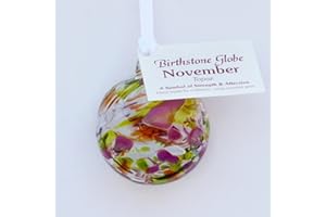 MILFORD COLLECTION November Birthstone - Topaz - Friendship Globe - Small