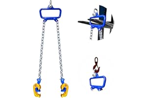 FITHOIST Drum Lifter | 2200 lbs Vertical Clamp Barrel Lift with Self-Lock Hook | 1 Ton Capacity | Fit for 30-55 Gallon Barrel