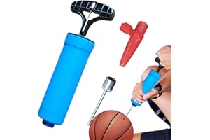 RUOPTREE Portable Ball Pump Ball Air Pump Inflator Kit Small Multipurpose Hand Pump For Football, Basketball, Soccer, Volleyball - For All Exercise Balls