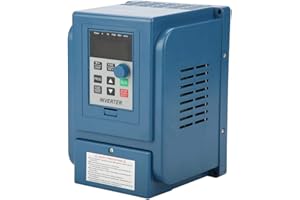 ELPRICO Variador de frecuencia, 380VAC 3A VFD Variador de frecuencia Variador de velocidad para motor trifásico de 0,75kW AC Máx. Frecuencia de salida: 400Hz
