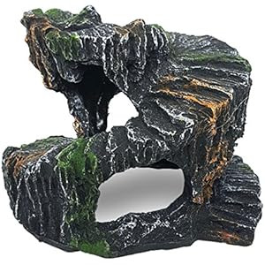 Höhlen Verstecke, Vicoki Harz Schildkröte Höhle Haus Höhle Habitat Schutz Versteck Ornament Natural Living Weidenbrücke