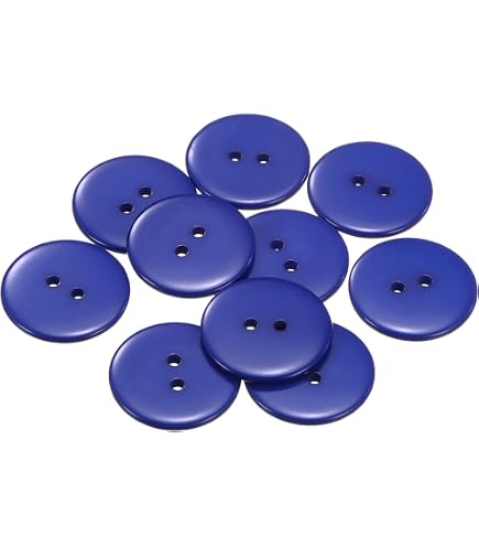 Sourcing Map 10 Bottoni In Resina Grigi 18L (11,5mm) A 2 Fori, Piatti E Rotondi Per Cucito, Sostituzione Cappotti E Camicie, Fai Da Te
