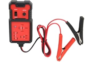 CAMOUFLAGE NET 12V Automotive Relay Tester - Car Battery & Alternator Checker with Clips & Electronic Relay Analyzer Diagnostic Tool