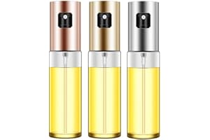 Laufunjoy 3 Pièces Vaporisateur d'huile, Bouteille de Pulvérisation d'huile, Pulvérisateur d'huile d'olive, Spray Huile et Vinaigre pour Cuisson, Barbecue, Salade, Cuisson, Rôtissage (100ML)