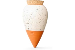 Pepin | Olla Terracotta for Planting | Automatic and Environmentally Friendly Watering for Indoor and Outdoor Plants | Natural Watering System | OYA White - 25 cl