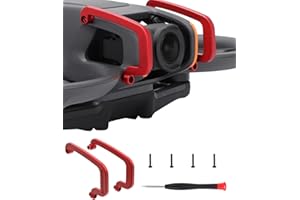 Hesupy Protection de cardan pour DJI Avata 2, lentille de sécurité PTZ, protection anti-collision en alliage d'aluminium pour drone Avata 2 FPV (rouge)