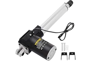 Happybuy Hub Linearaktuator 6000N, 200 mm Hublänge Linearantrieb 1320LB, TV Lift, Elektrozylinder, Hub Motor, Spindelantrieb, Linear Actuator, 8 Zoll Hub mit 12V Elektromotor, aus Aluminiumlegierung