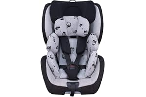 JYOKO KIDS Funda de algodón para reductor talla 1 de silla de coche compatible con Maxi Cosi Recaro Zero, I-Size (Space Robot)