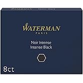 Waterman Dolma Kalem Kartuşu, Siyah, 8'li Paket