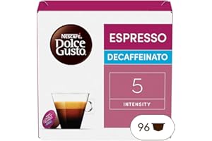 NESCAFÉ DOLCE GUSTO NESCAFÉ DOLCE GUSTO Espresso Decaffeinato Caffè, 6 Confezioni da 16 Capsule (96 Capsule Compatibili Nescafé Dolce Gusto)