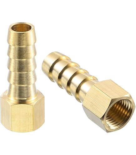 TOP-VIGOR 2 Raccordi Filettati In Ottone G1/4 Maschio X G3/8 Femmina, Connettore Per Tubo Flessibile In Ottone Per Collegare Tubi - Foto 4