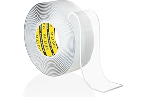 MILEQEE Clear Edge Protector Strip,50mm×4m,Sharp Edge Wrap Cover Tape, Self Adhesive Protective Bumper Guards for Cabinet Door Desk Glass Table Bed Furniture, Kitchen Countertop, Waterproof