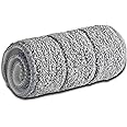 FRESHOME 2-Way-Lock Flat Microfiber Pad Refill for Flat Mop; Pad Size - 32.5x12cm Small (Check Your Mop Head Size) Easy-to-Attach, Machine Washable - Pack of 1