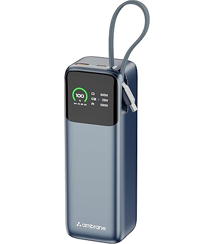 Anker 25,000mAh Laptop Power Bank with 3 165W USB-C Ports, Built