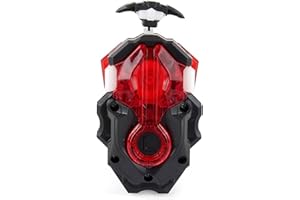TUKIIE Battling Top Burst Launcher, B-184 Custom Spinning Top Launcher, Left Right Spin Gyro, Black-Red