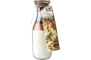 FEUER UND GLAS Backmischung im Weckglas für Holz-Ofen-Dinkel- Brot- Raffinierte Geschenkidee für Backfreunde- Backzutaten für die einfache Zubereitung von Holz-Ofen-Dinkelbrot- Gourmetbackmischung von Feuer & Glas