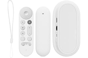 kwmobile Fjärrfodral set kompatibel med Google TV Streamer 4K – fjärrkontroll och enhet fodral 2 delar set –