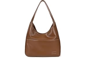 Longwu Faux Leather Tote Bag Women Shoulder Bag College Tote Leather Hobo Handbag Work Tote Bag Purse