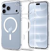 Spigen iPhone 18 Pro Max / 17 Pro Max ile Uyumlu MagSafe Kılıf Ultra Hybrid Mag Fit Clear White - ACS10035