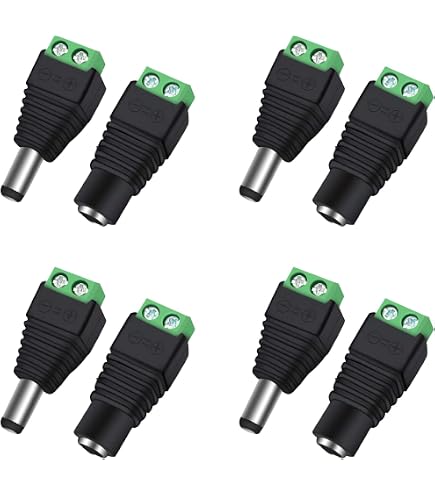 Cavo Adattatore DC 5,5x2,1 Mm A Terminale Phoenix 2 Poli 3,81 Mm – 30 Cm, 20AWG, Per Telecamere CCTV E Strisce LED