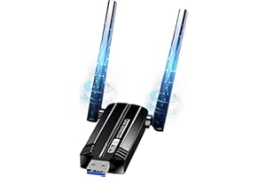 SHUWOSMART Clé WiFi Puissante AC1300 Mbps, Cle WiFi USB 3.0 Double Bande, 2.4G/5.8GHz Adaptateurs USB Clé WiFi pour PC/Laptop/Desktop/Tablet, Compatible avec Windows 11/10/8/7/Vista/XP, Mac OS 10.9-10.15