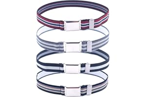 Anshili 4 Stücke Kinder Gürtel Einstellbar Elastisch Stretchgürtel für Jungen und Mädchen