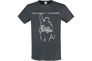 Rage Against The Machine Amplified Collection - The Battle of LA Männer T-Shirt Charcoal