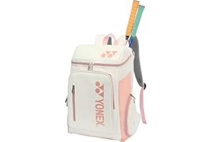 YONEX Sac à dos de sport de grande capacité, sac à raquettes multi-compartiments pour badminton et tennis, compartiment séparé pour chaussures.