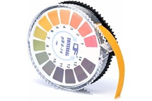 SUFUNE Strisce di ph Rotolo,Ph Test Strips Roll.Strisce Indicatore di ph Intervallo di Misurazione 0-14,Ottimo per L'Uso a Casa, in Giardino, in Laboratorio o a Scuola