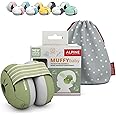 Alpine Muffy Baby Ear Defender for Babies and Toddlers up to 36 Months - CE & UKCA Certified - Noise Reduction Earmuffs - Comfortable Baby Headphones Against Hearing Damage & Improves Sleep - Green