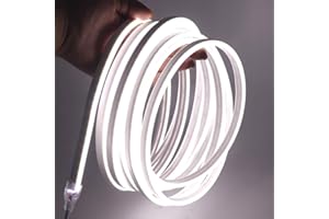 XUNATA 12V Flexible Neon Blanco frio, 3m Impermeable 2835 Tira de LED Strip Light, Luz de la Cuerda para Exterior Fiestas Decoración Party Sign Publicidad Firmar