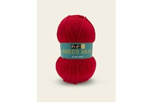 Sirdar Hayfield Bonus Aran, Signal Red (977), 100g