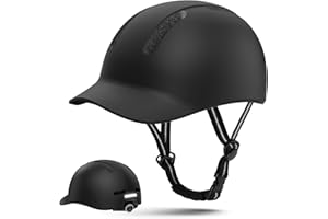 Shinmax Casque de Vélo Adulte avec Peak Intégré - Léger et Aéré, Réglable pour VTT, Vélo de Ville, Route et E-Trottinette