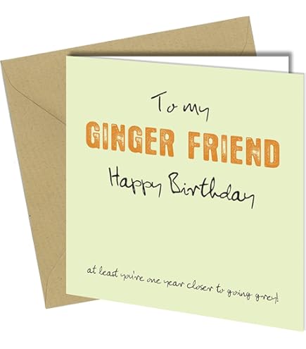 You Are My Favourite Ginger Calligraphy Birthday Anniversary Card 5ed5583dc1bc26000119c21a - View #11