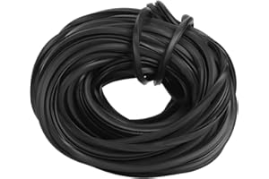 HAPIVIDA Greenhouse Rubber Strip, 4m/10m/18m Black Universal Rubbers Weather Stripping Seal Strip, Glass Sealing Rubber Line Cable for Greenhouse Supplies(10M/32.8Ft)