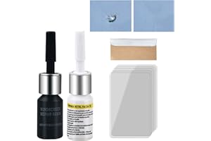 KANGXIN 2PCSWindscreen Repair Kit,Windscreen Chip Repair Kit,Car Scratch Repair Kit,Automotive Glass Nano Repair Fluid,Glass Repair,Glass Scratch Remover,Windshield Repair Kit,Glass Repair Fluid For Bulls-Eye