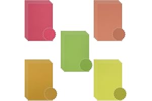 ASENME Mega paquete de cartulinas con textura, cartulina con relieve, 20 Unidades de 250 gramos Cartulinas texturizadas (A4 / 20 Unidades, Variados luminosos)