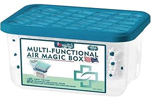 GENERIC Indoor Air Purification Dust Removal Magic Box, Multi-Functional Air Purification Filtration Aroma Box Cleaner, Plant Extract Formula, Multi-Purpose Room Deodorizer for Home, Bedroom (1, 350g)