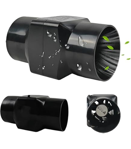 HpLive Einbaulüfter 50mm 12V - Abluftventilator Mit 88m³/h Für Bad & Lager