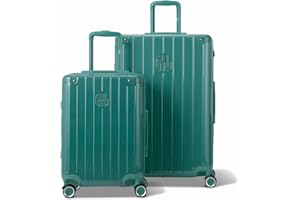 GYL Intemporelle Set de 2 Valises – Petit + Grande Valise Rigide Légère en 100% Polycarbonate avec Serrure TSA, roulettes Pivotantes et Poignée Ergonomique – Vert d Eau