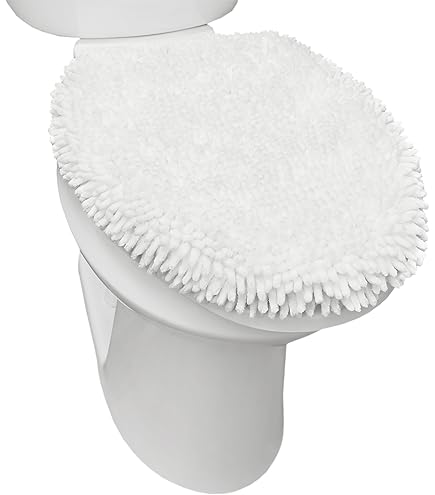 Toiletbrilhoes - Set van 2 met elastische bodem voor de meeste toiletdeksels - Zwart
