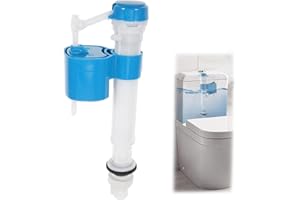 LIUQOBN Toilet Fill Valve, 1/2" Toilet Cistern Flush Parts, Flush System Replacement, Adjustable Cistern Fill Valve,Easy to Install and Fast Fill Universal Toilet Replacement Parts
