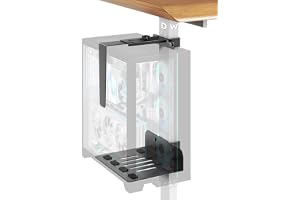 PUTORSEN PC-fäste under bord, 80×50mm, 20kg, utan borrning
