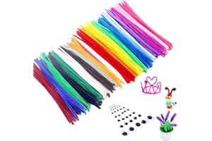 BJ-SHOP Limpiapipas, Limpiapipas para Manualidades DIY Handmade Chenille Stems Colourful Furry Wire for DIY Craft Projects, Party Decoration