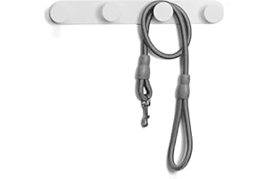 nidoshu appendiabiti da parete design - Attaccapanni da muro moderno senza viti a vista. Appendiabiti da muro decorativo 4 ganci antiscivolo 3 opzioni di montaggio: 1 adesiva e 2 con viti (Bianco)