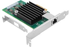 Euqvos 10Gb NIC Netzwerkkarte with Aquantia AQtion AQC107 Chip Single RJ45 Port 10GBASE-T PCIe x4 10G/5G/2.5G/1G Support Windows, Linux, MAC OS