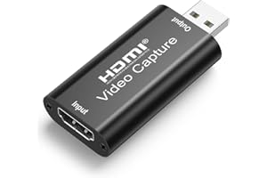 SGEYR Hdmi Video Capture Switch, Scheda Acquisizione Video Scheda Video Hdmi Usb, Scheda di Acquisizione Video 4K HDMI, Schede di Acquisizione Audio Video, per Streaming, Insegnamento, Videoconferenze