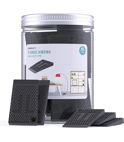 Modixun 16 Pack Clear Rubber Meubels nivellering wiggen, 2
