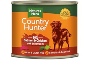 Natures Menu Country Hunter Dog Food Can Salmon with Chicken (6 x 600g)