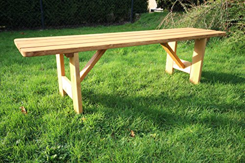 Holzbank Gartenbank Parkbank Massivholz Holz-Gartenbank Terrassenbank GB-150 - 5